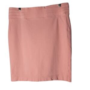Pencil Skirt Peach Women's Size Large L Stretch Workwear Capsule One5One